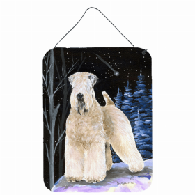 Soft Coated Wheaton Terrier Starry Night Art Wall or Door Hanging Prints