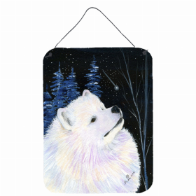 Samoyed Starry Night Art Wall or Door Hanging Prints