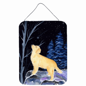 Golden Retriever Starry Night Art Wall or Door Hanging Prints