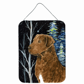 Chesapeake Bay Retriever 2 Starry Night Art Wall or Door Hanging Prints