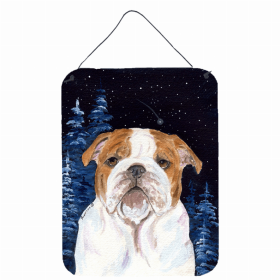 Bulldog Starry Night Art Wall or Door Hanging Prints