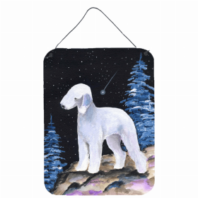 Bedlington Terrier Starry Night Art Wall or Door Hanging Prints