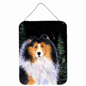 Collie Starry Night Art Wall or Door Hanging Prints