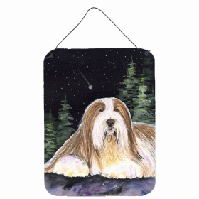 Bearded Collie 2 Starry Night Art Wall or Door Hanging Prints