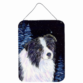 Border Collie 2 Starry Night Art Wall or Door Hanging Prints