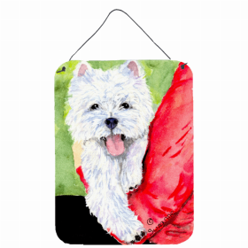 West Highland White Terrier with Leg Art Wall or Door Hanging Prints