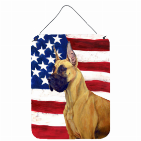 Great Dane #5 USA American Flag Wall or Door Hanging Prints