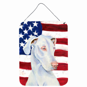 Great Dane #6 USA American Flag Wall or Door Hanging Prints