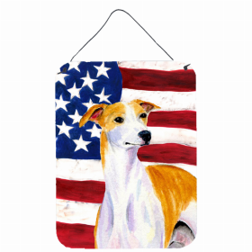 Whippet USA American Flag Wall or Door Hanging Prints