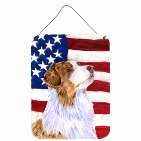 Australian Shepherd USA American Flag Wall or Door Hanging Prints