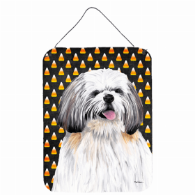 Shih Tzu Candy Corn Halloween Design Wall or Door Hanging Prints