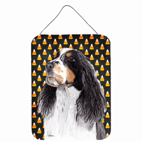 Springer Spaniel Candy Corn Halloween Design Wall or Door Hanging Prints