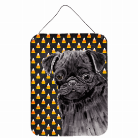 Pug #2 Candy Corn Halloween Design Wall or Door Hanging Prints