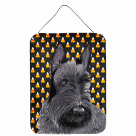 Scottish Terrier Candy Corn Halloween Design Wall or Door Hanging Prints