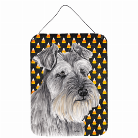 Schnauzer #3 Candy Corn Halloween Design Wall or Door Hanging Prints