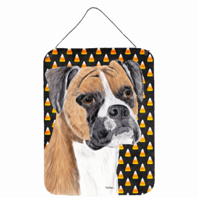 Boxer Candy Corn Halloween Design Wall or Door Hanging Prints