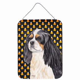 Cavalier King Charles Spaniel #2 Candy Corn Halloween Design Wall or Door Hanging Prints