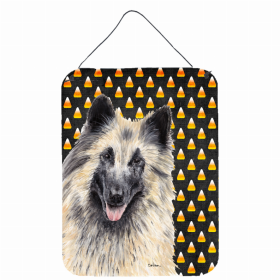 Belgian Tervuren Candy Corn Halloween Design Wall or Door Hanging Prints