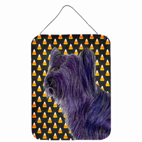 Skye Terrier Candy Corn Halloween Design Wall or Door Hanging Prints