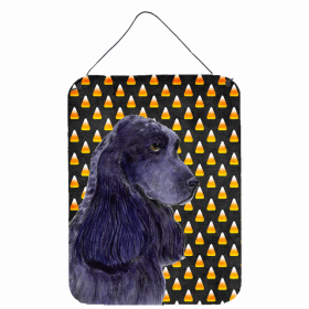 Cocker Spaniel #3 Candy Corn Halloween Design Wall or Door Hanging Prints