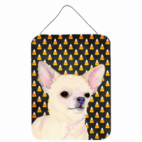 Chihuahua #2 Candy Corn Halloween Design Wall or Door Hanging Prints