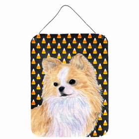 Chihuahua #3 Candy Corn Halloween Design Wall or Door Hanging Prints