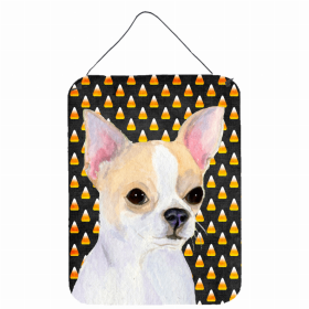 Chihuahua #31 Candy Corn Halloween Design Wall or Door Hanging Prints