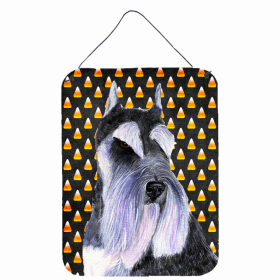 Schnauzer #4 Candy Corn Halloween Design Wall or Door Hanging Prints