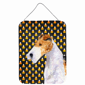 Fox Terrier #2 Candy Corn Halloween Design Wall or Door Hanging Prints