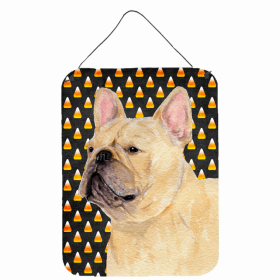 French Bulldog #4 Candy Corn Halloween Design Wall or Door Hanging Prints