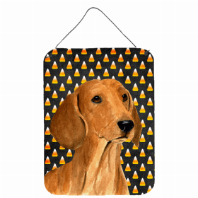 Dachshund #6 Candy Corn Halloween Design Wall or Door Hanging Prints