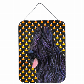 Briard Candy Corn Halloween Design Wall or Door Hanging Prints