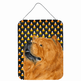 Chow Chow #2 Candy Corn Halloween Design Wall or Door Hanging Prints