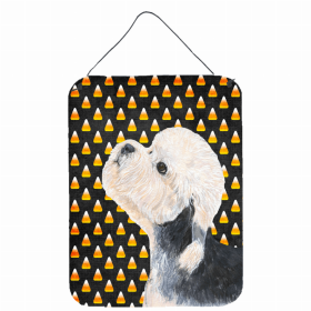 Dandie Dinmont Terrier Candy Corn Halloween Design Wall or Door Hanging Prints