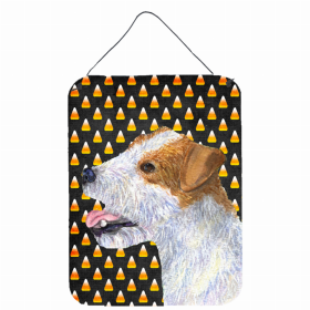 Jack Russell Terrier #2 Candy Corn Halloween Design Wall or Door Hanging Prints