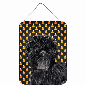 Affenpinscher Candy Corn Halloween Design Wall or Door Hanging Prints