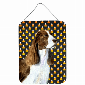 Springer Spaniel #2Candy Corn Halloween Design Wall or Door Hanging Prints