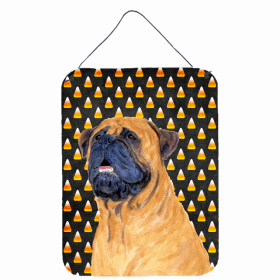 Mastiff #2 Candy Corn Halloween Design Wall or Door Hanging Prints