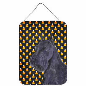 Schnauzer #5 Candy Corn Halloween Design Wall or Door Hanging Prints