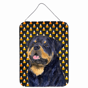 Rottweiler Candy Corn Halloween Design Wall or Door Hanging Prints