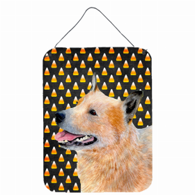 Australian Cattle Dog Candy Corn Halloween Design Wall or Door Hanging Prints