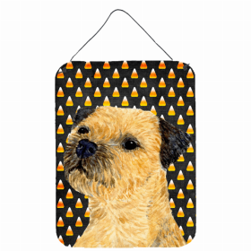 Border Terrier 1 Candy Corn Halloween Design Wall or Door Hanging Prints