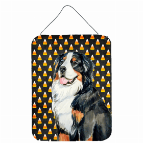 Bernese Mountain Dog Candy Corn Halloween Design Wall or Door Hanging Prints