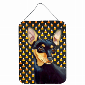 Min Pin Candy Corn Halloween Design Wall or Door Hanging Prints