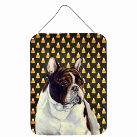 French Bulldog Candy Corn Halloween Design Wall or Door Hanging Prints