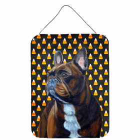 French Bulldog #2 Candy Corn Halloween Design Wall or Door Hanging Prints