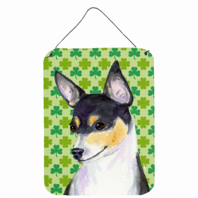 Chihuahua #4 St. Patrick's Day Shamrock Portrait Design Wall or Door Hanging Prints