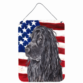 Cocker Spaniel #2 USA American Flag Wall or Door Hanging Prints