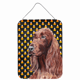 Irish Setter #3 Candy Corn Halloween Design Wall or Door Hanging Prints