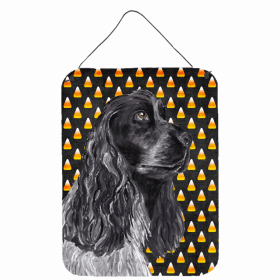 Cocker Spaniel Candy Corn Halloween Design Wall or Door Hanging Prints